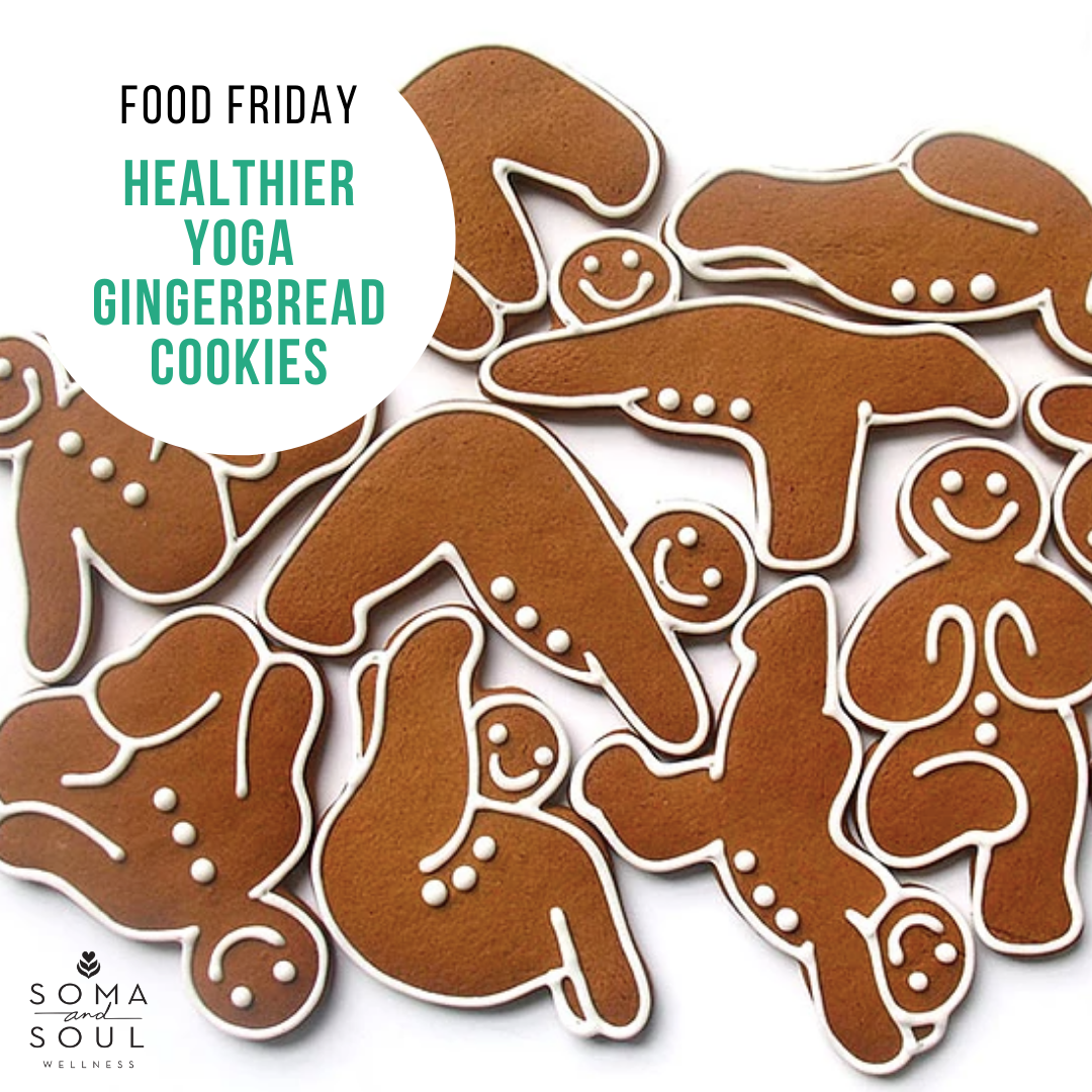 Healthier Yoga Gingerbread Cookies