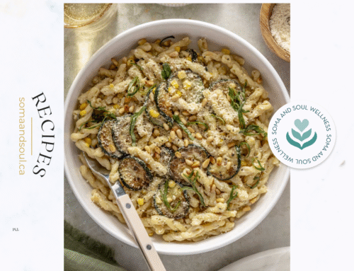 Whipped Ricotta Zucchini and Corn Pasta